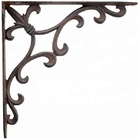 Las piezas ornamentales del hierro del metal el soporte de estante de la pared del soporte del ancla del arrabio