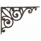 Las piezas ornamentales del hierro del metal el soporte de estante de la pared del soporte del ancla del arrabio