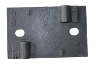 El hierro de Duction que echa las sujeciones ferroviarias de la placa de lazo ferroviario QT450-10 cerca el embase con barandilla