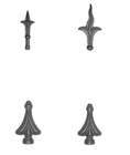 Cerca Parts Spearhead del hierro labrado del ornamento/accesorios Eco del arrabio amistoso