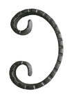 Volutas forjadas de acero suaves del hierro labrado de Ornamental Iron Parts de la cerca del hierro