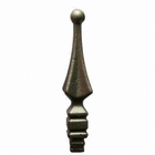 Las piezas ornamentales superficiales del hierro del aceite anti del moho alancean el hierro labrado del punto que cerca piezas con barandilla