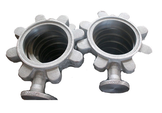 Piezas de acero inoxidables ISO9001 color plata de la válvula del cuerpo de la válvula de mariposa de la precisión