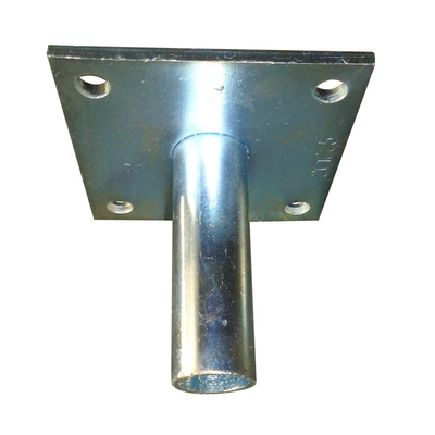 Base Jack Plate del acero de carbono de los accesorios del andamio del encofrado Q235