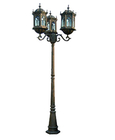 Tres lámparas alrededor del tipo estilo europeo del grueso de poste ligero 3-5m m del arrabio