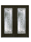 Hierro exterior Front Doors European Style del oscilación de las piezas ornamentales dobles del hierro