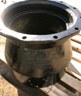 DI comunes C153 350 del arrabio de tuberías de las instalaciones del pequeño del extremo reductor mecánico de Bell
