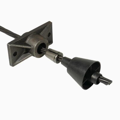 Post Tension Mono Strand Anchorage for 0.5" 0.6" Unbonded PC Strand