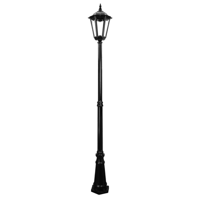 Luz alta del poste de la sola cabeza grande exterior del arrabio de poste ligero de calle del vintage